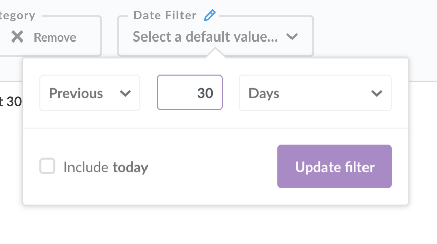 Set a default value